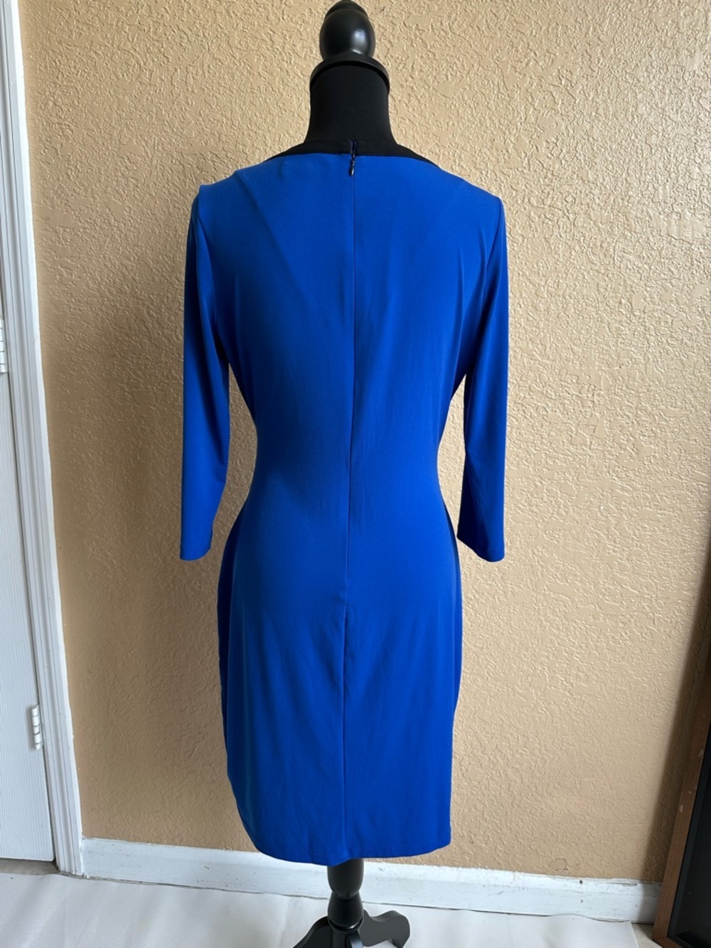 Women's Royal Blue Calvin Klein Blue Wrap Dress | Size M | Stretch - Picture 11 of 15